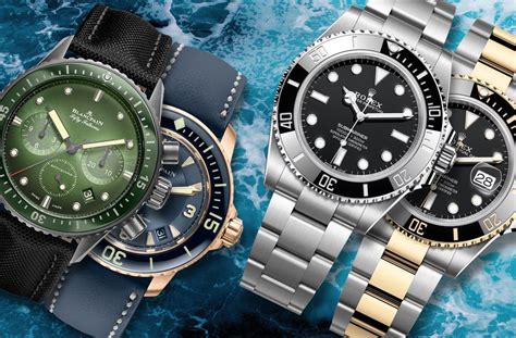 blancpain fifty fathoms rolex submariner|blancpain 50 fathoms vs rolex.